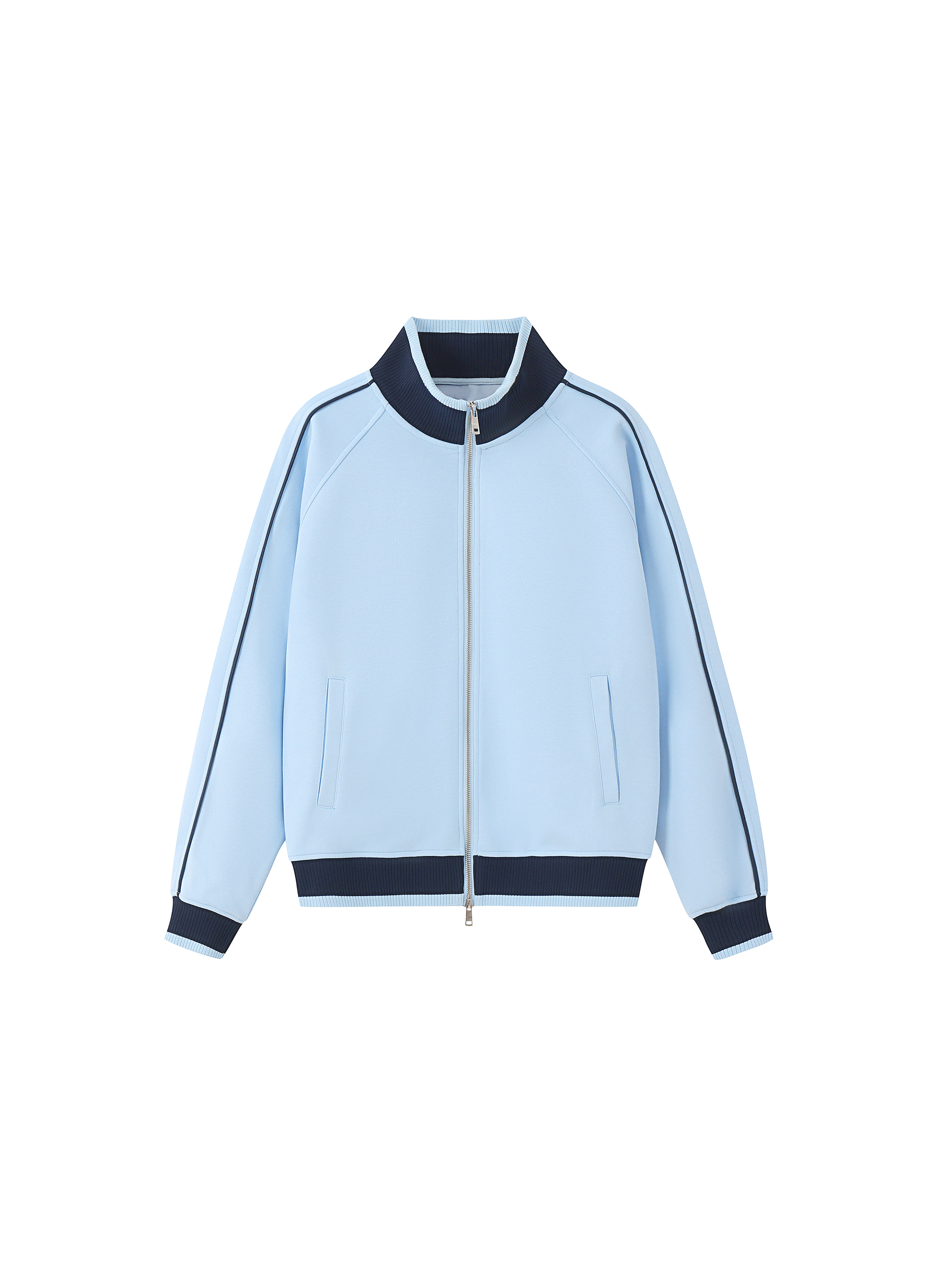 C.E シーイー BLOCK NOISE COTTON JACKET Color Block Raglan Sleeve Zip Track Jacket #RQ0019 | TAPSTITCH